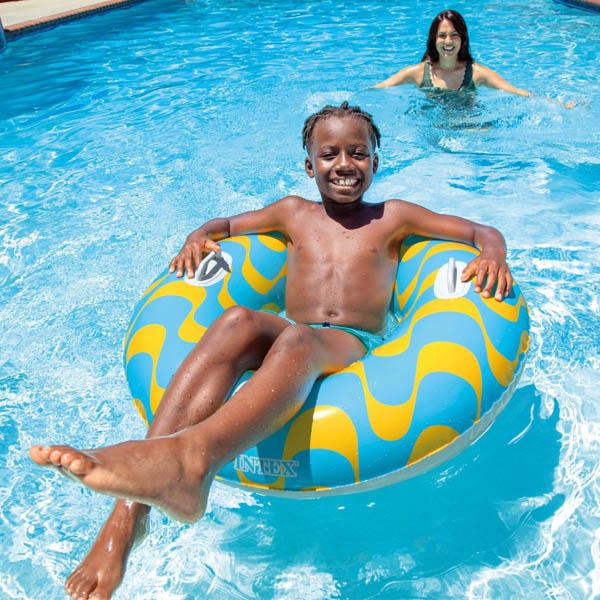 Intex Striped Dreams Swimming Ring With Handles | Ø 91 Cm | Assorted Colors