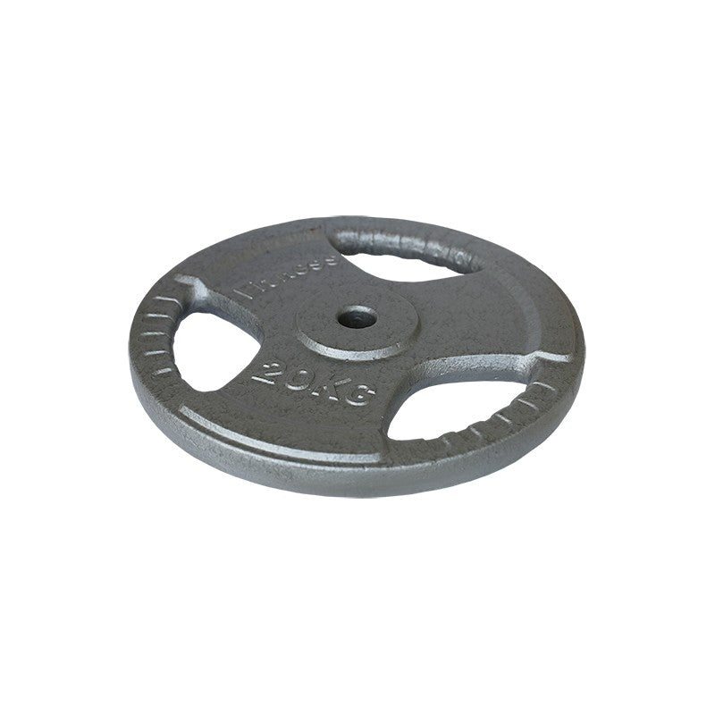 Eisenscheibe mit Griff Grau 125 kg