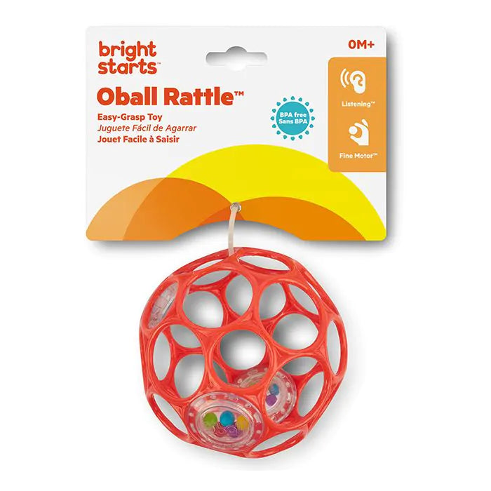 Oball Дрънкалка Oball Лесна за хващане играчка - червена