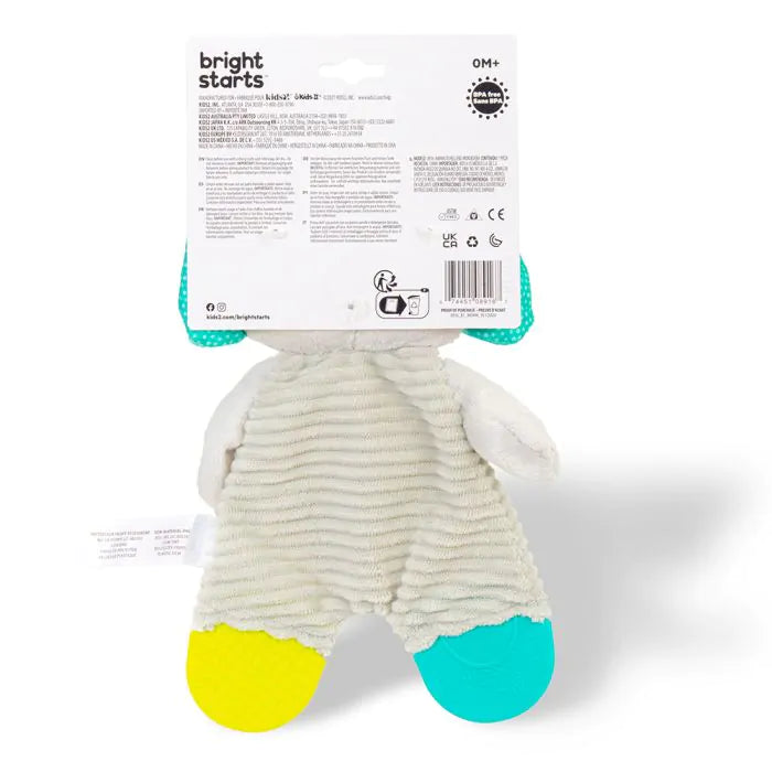 Bright Starts Snuggle & Teethe Plush Teether Elephant