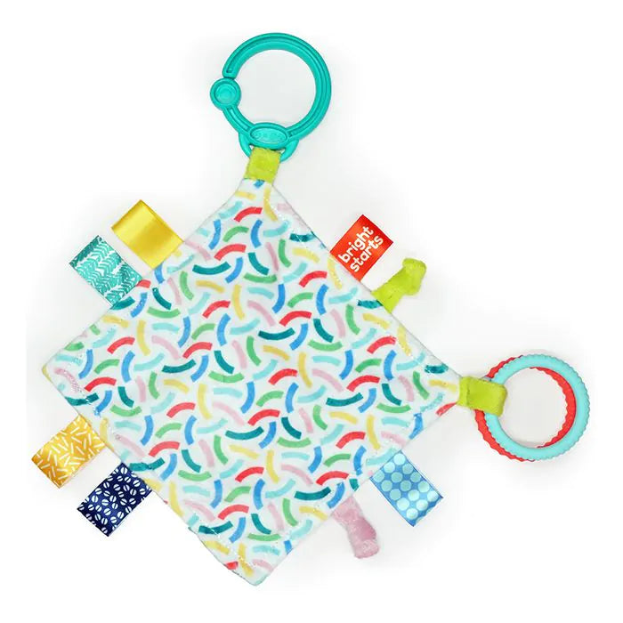 Bright Starts Fuzzy Feelies Soothing Blankie