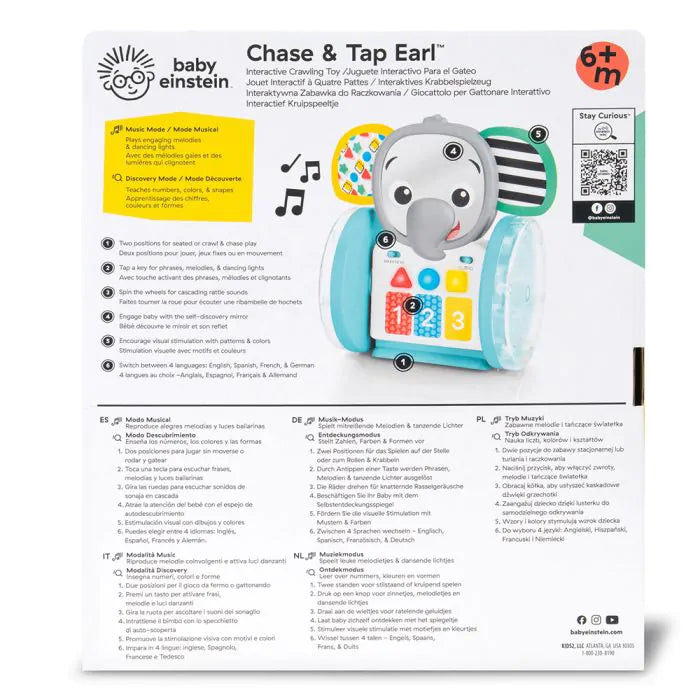 Baby Einstein Chase & Tap Earl Interactive Crawl Toy