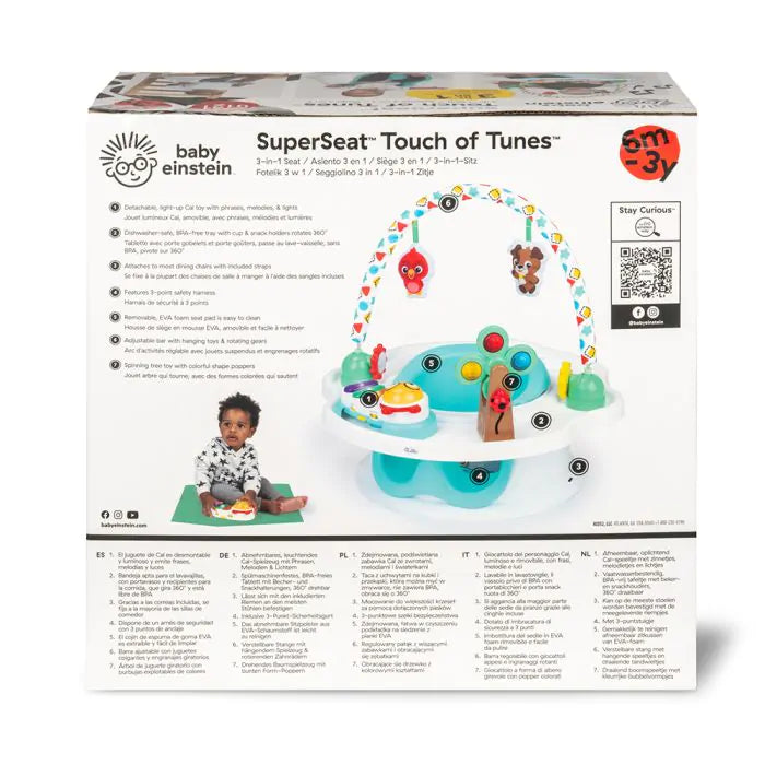 Baby Einstein Super Seat Седалка Touch Of Tunes 3-в-1