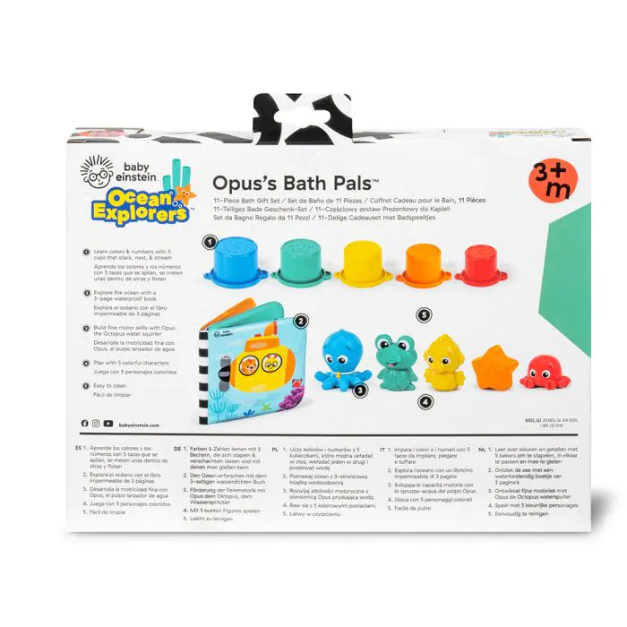 Подаръчен комплект за баня Baby Einstein Opus Bath Pals от 11 части