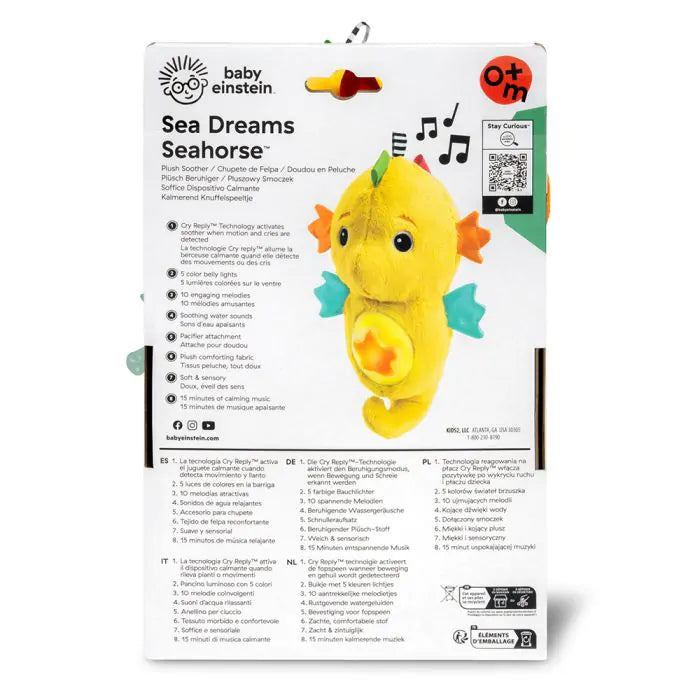Baby Einstein Sea Dreams Sea Horse Плюшена залъгалка Жълта