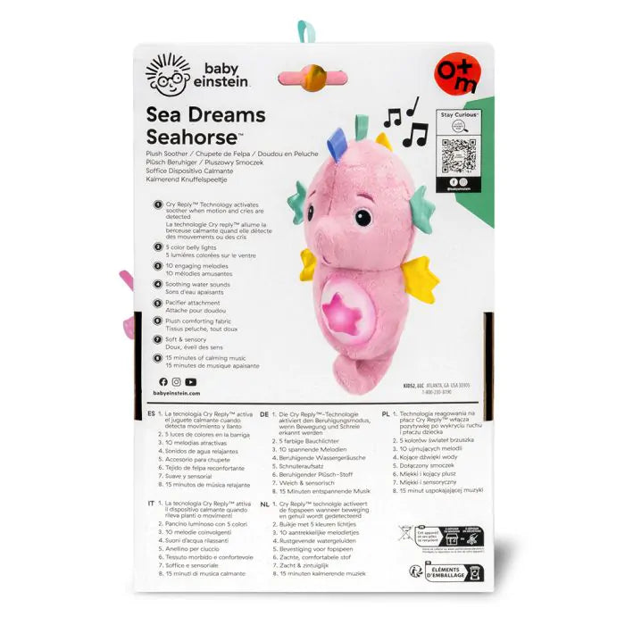 Baby Einstein Sea Dreams Sea Horse Плюшена залъгалка Pink