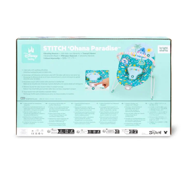 Bright Starts Stitch Ohana Paradise Vibrating Bouncer