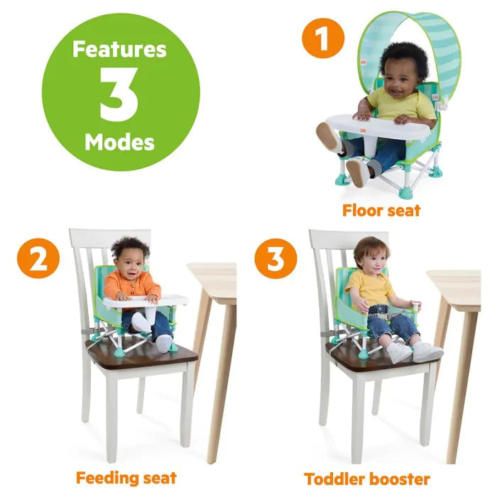Bright Starts Pop 'n Sit Cabana Portable Booster Seat