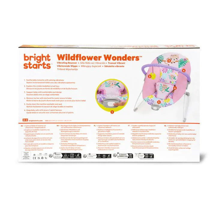 Bright Starts Wildflower Wonders Vibrating Bouncer
