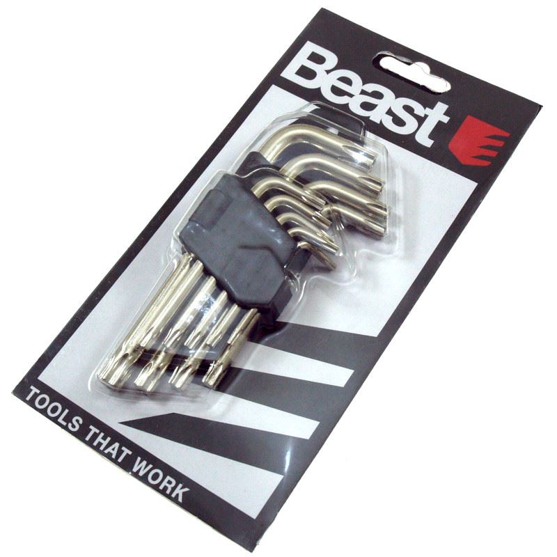 Conjunto de chaves Torx 9 peças em aço cromo-vanádio Besta