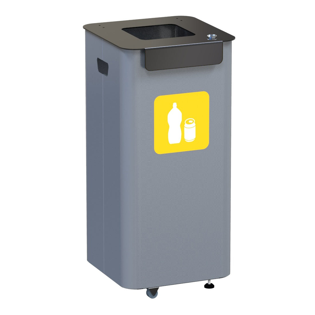 Alda - Eco Modular Bin 2x70l - Gul - Sort