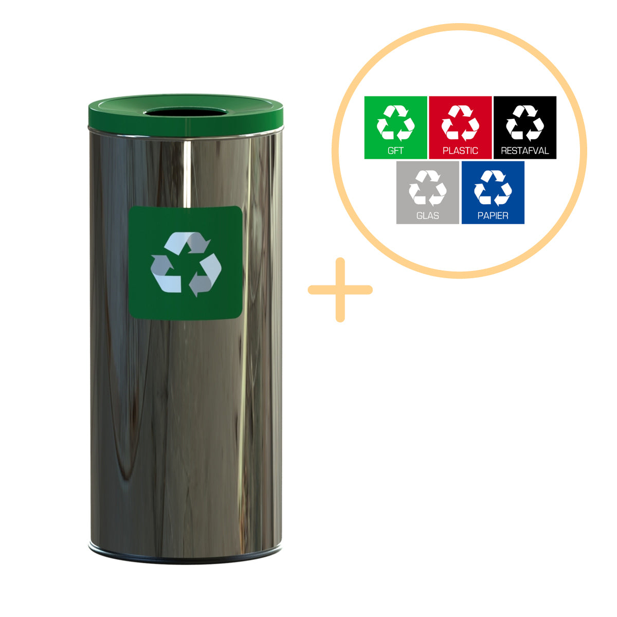 Alda Eco - Prestige Odpadkový koš 45l - Zelený