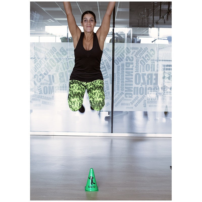 Cono Marcador Entrenamiento Salto Amarillo