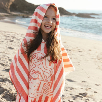Swim Essentials Strandponcho – Rosa – Mermazing – 65 x 65 cm