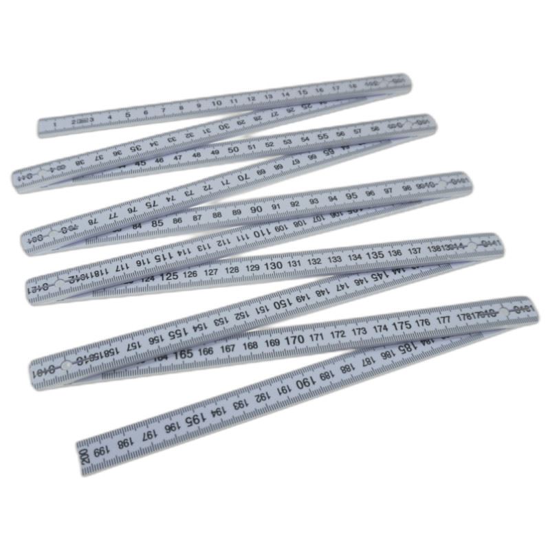 Mesure pliante en plastique 2 mètres 10 sections Beast
