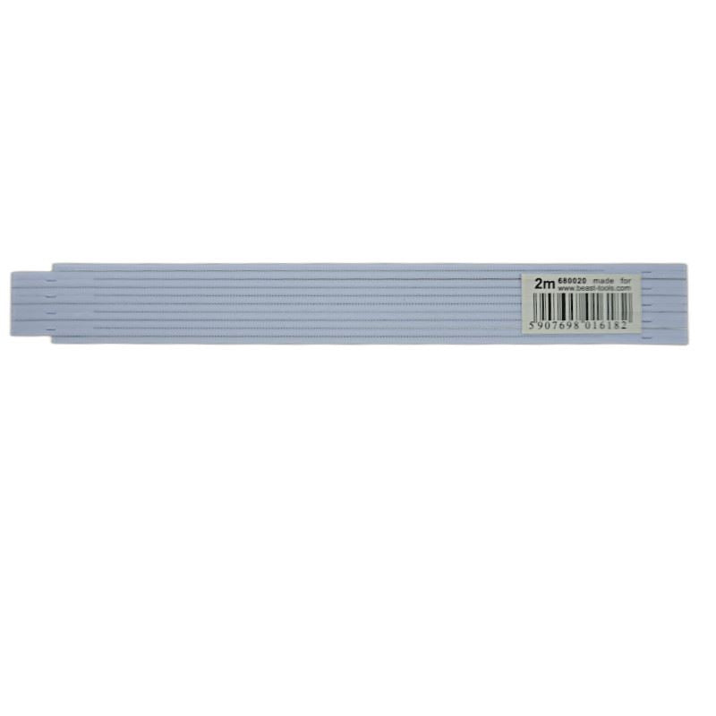 Mesure pliante en plastique 2 mètres 10 sections Beast
