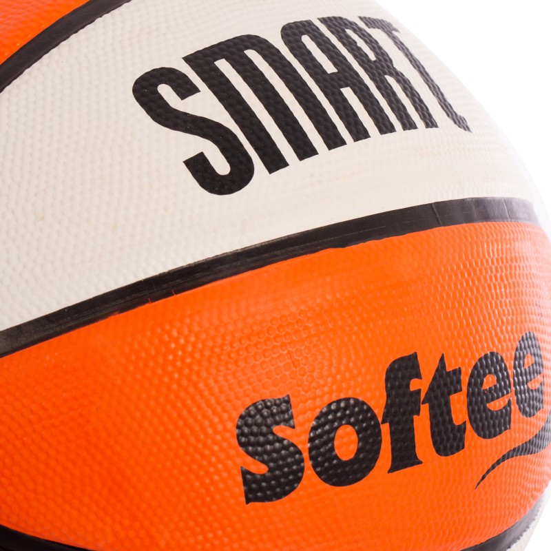 Microcellular Softee Smart Basketball Ball Naranja/Blanco