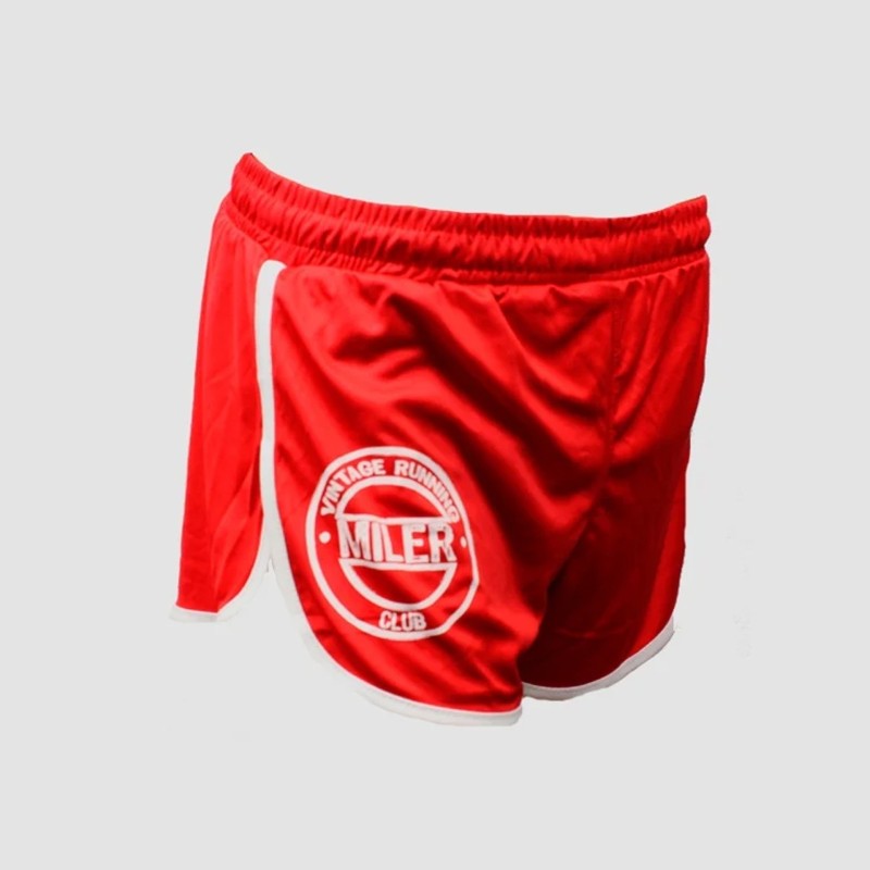 Short Miler Tissu Imprimé Rouge