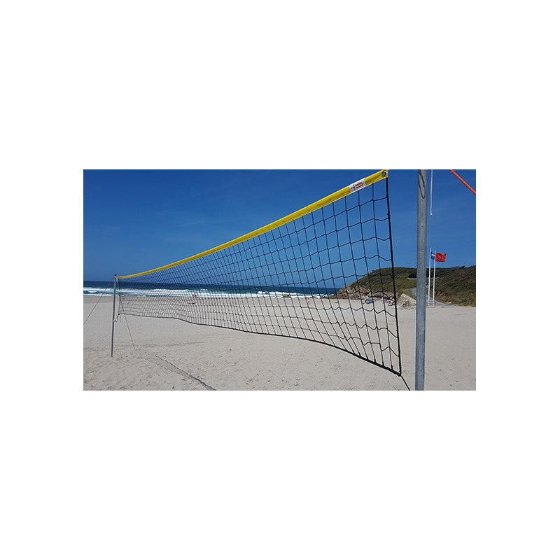 Net Volleyball Beach 3 Mm Line Premium With Latex Band Yellow