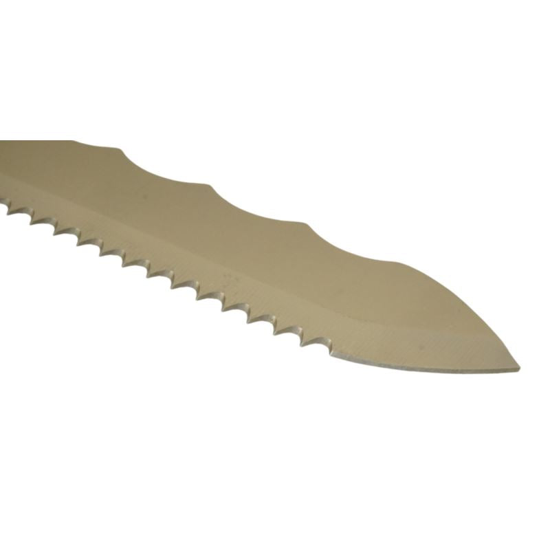 Isoliermesser, doppelseitige gezahnte Klinge, 420 mm, Biest