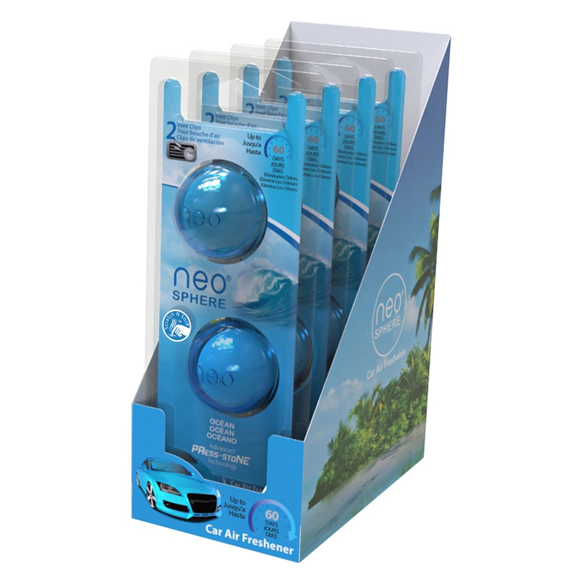 Neo-sphere - Osviežovač vzduchu do auta – 4-duopack – Ocean