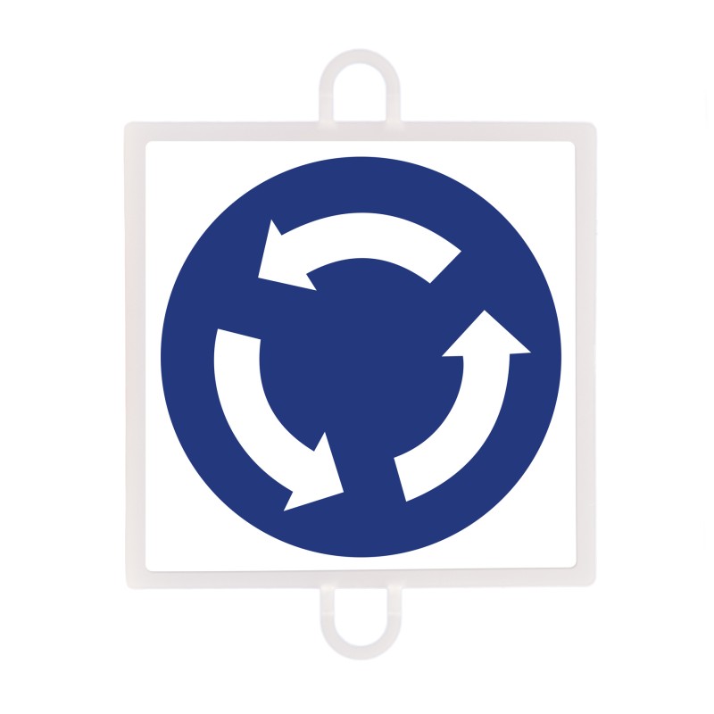 Forpligtelse Trafiksignalpanel Nº 4 (kryds) Flerfarvet