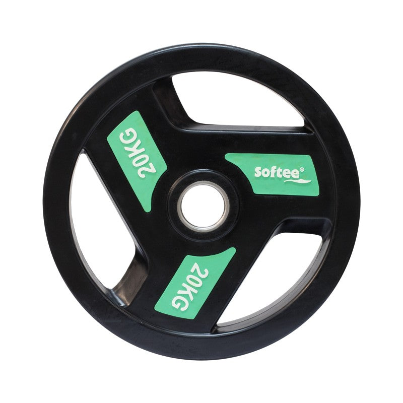 Olympic Plate Softee Modern Negro 125 Kg