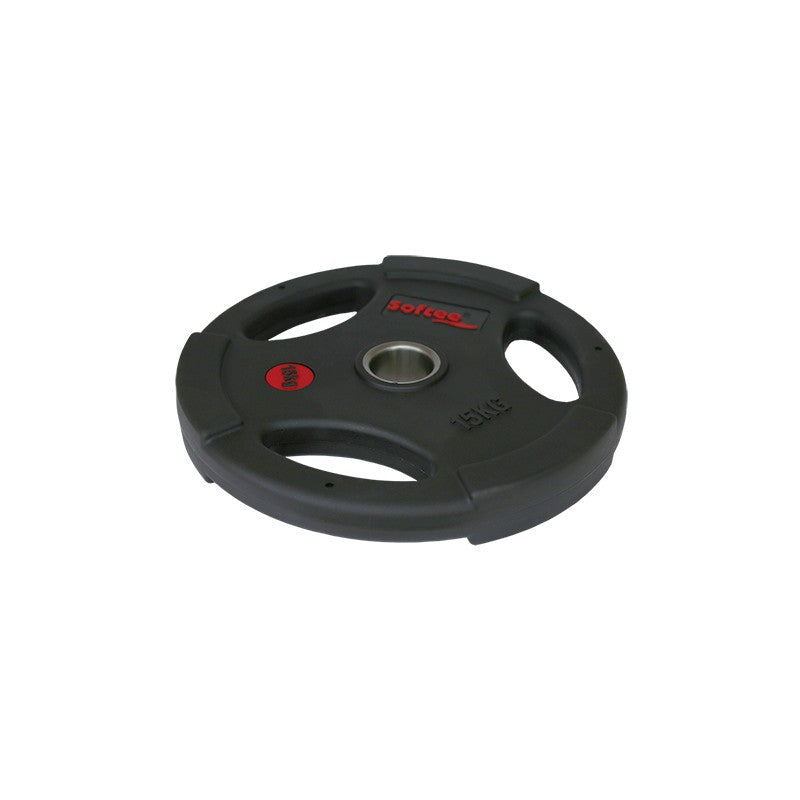 Olympische Plaat Softee Urethaan Zwart 125 Kg