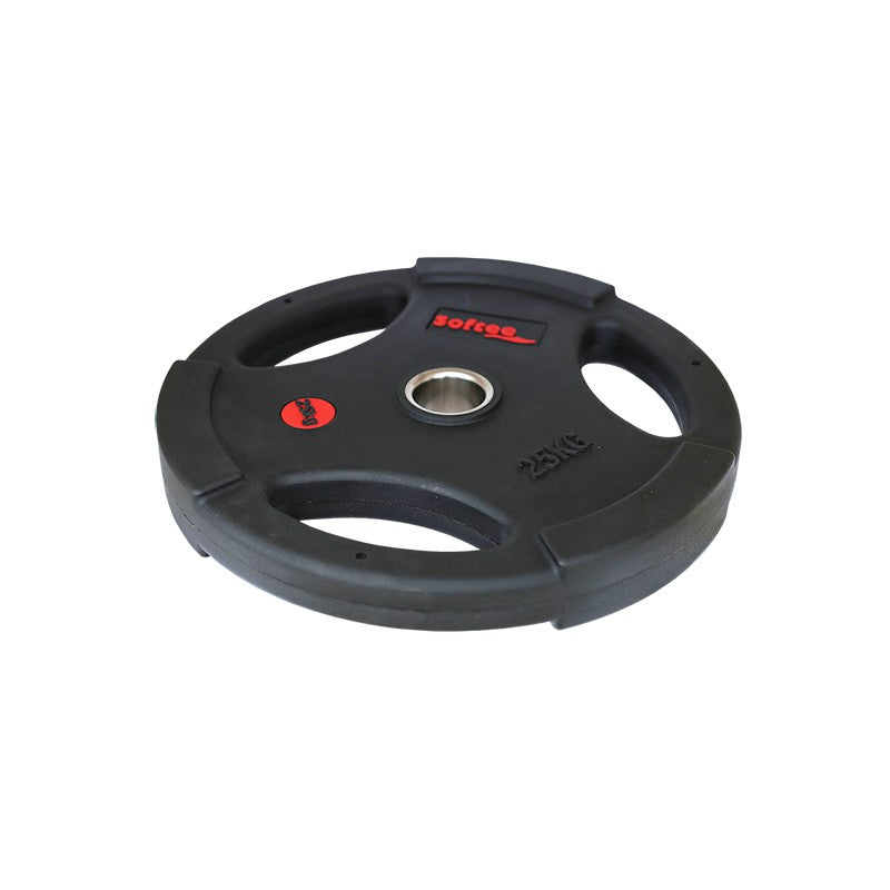 Olympische Plaat Softee Urethaan Zwart 125 Kg