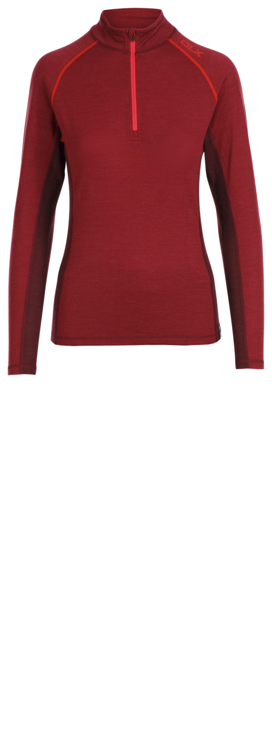 Dlx Gretal - Female Base Layer Top Dark Hibiscus Marl
