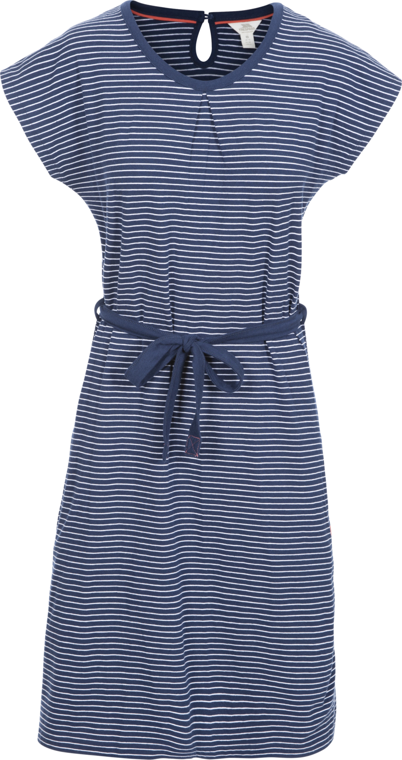 Trespass Lidia - Vestido Mujer Rayas Azul Marino