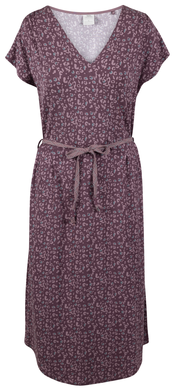 Trespass Lynsey - Rochie Femeie Damson Tone Animal Print