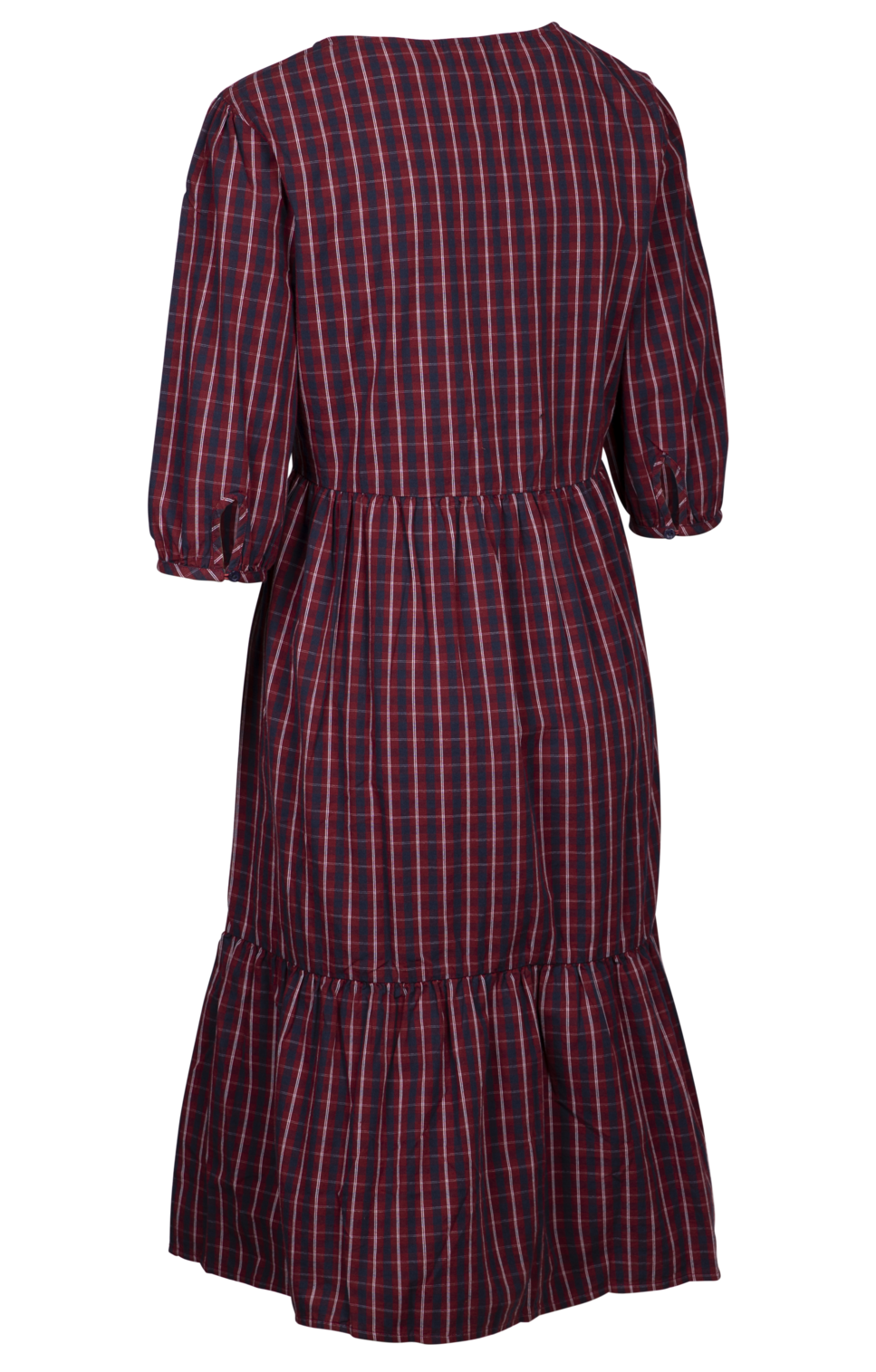 Trespass Helen - Rochie casual pentru femeie Dark Cherry Check