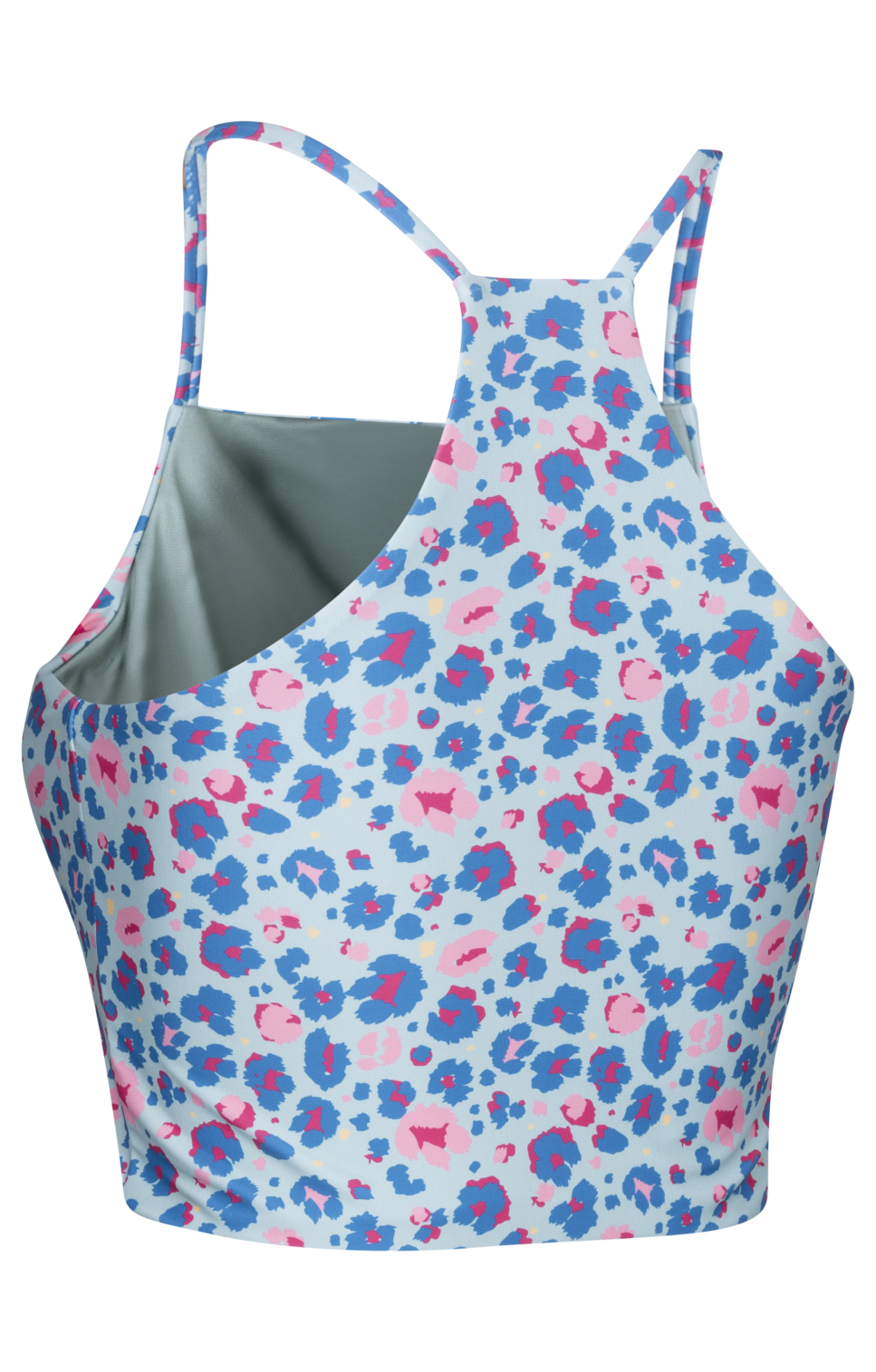 Trespass Harlow - Female Swim Top Light Sage Abstract Leopard Print