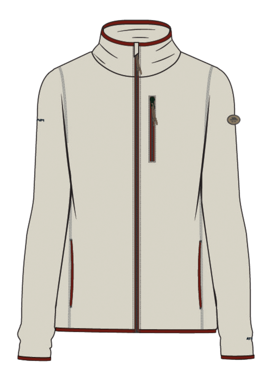 Trespass Tourley - Veste Polaire Femme Soft Stone