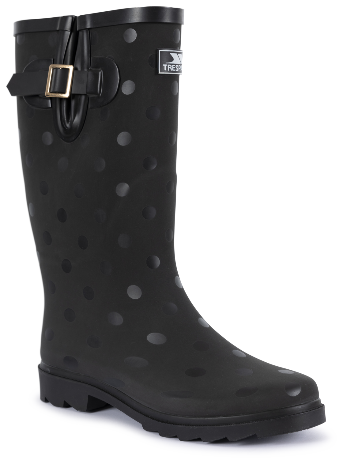 Trespass Elena - Kobieta Welly w czarne kropki