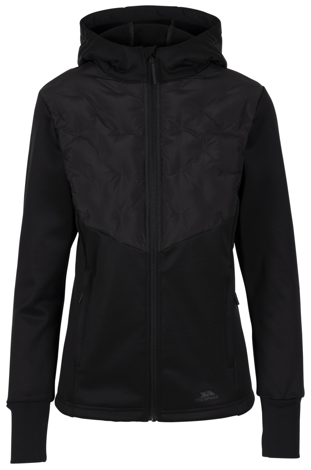 Trespass Marney - Female Active Hybrid Jacket Black