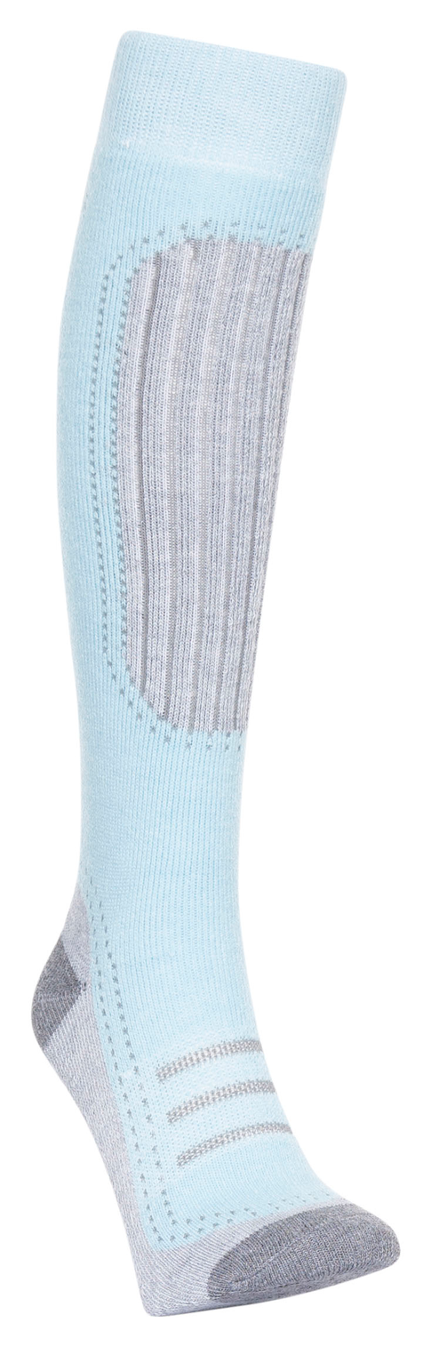 Trespass Janus Ii - Chaussettes de ski pour femmes (Pack de 2 paires) Brume/aqua