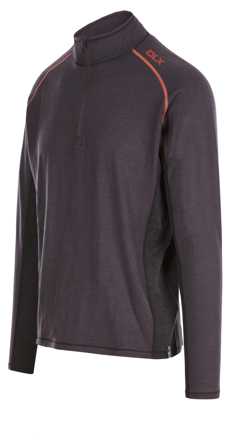 Dlx Stan - Strat de bază masculin Top Gri închis Marl