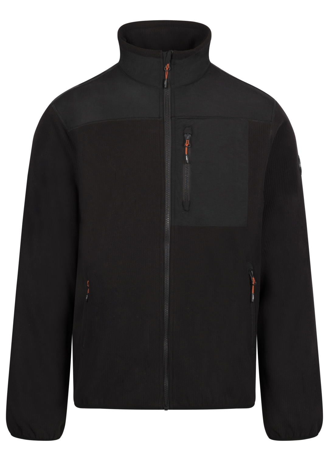 Dlx Lafferty - Jachetă Dlx Fleece pentru bărbați, neagră