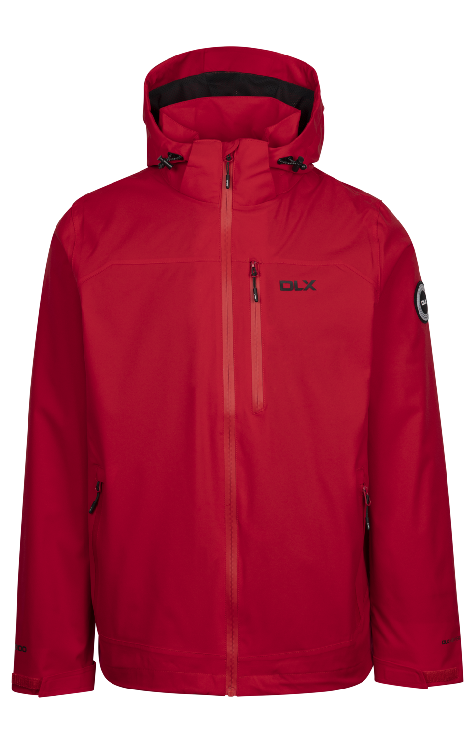 Dlx Montgomery- Chaqueta impermeable Dlx para hombre, color rojo