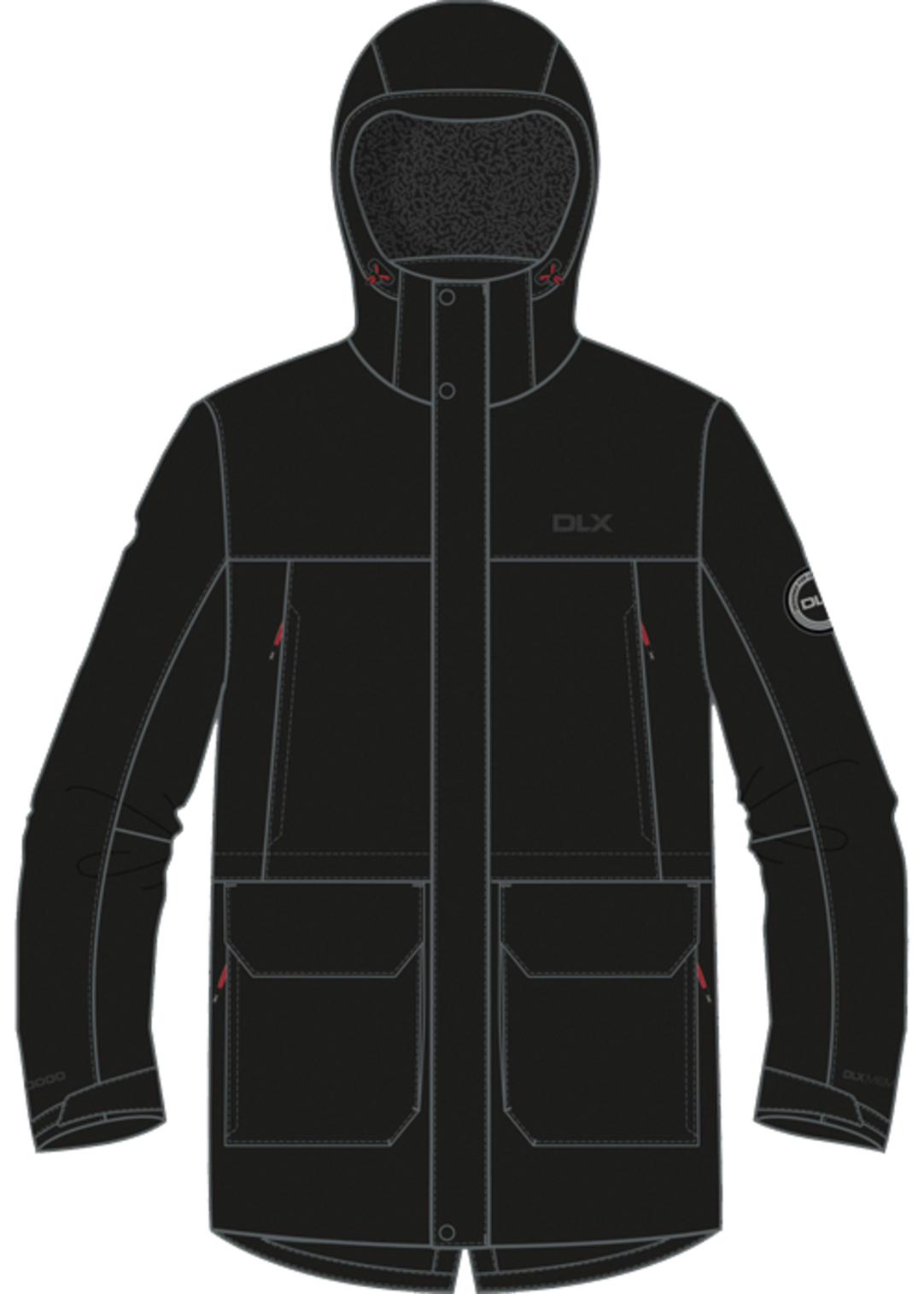 Dlx Donahue - Male Dlx Rainwear Jacket Black