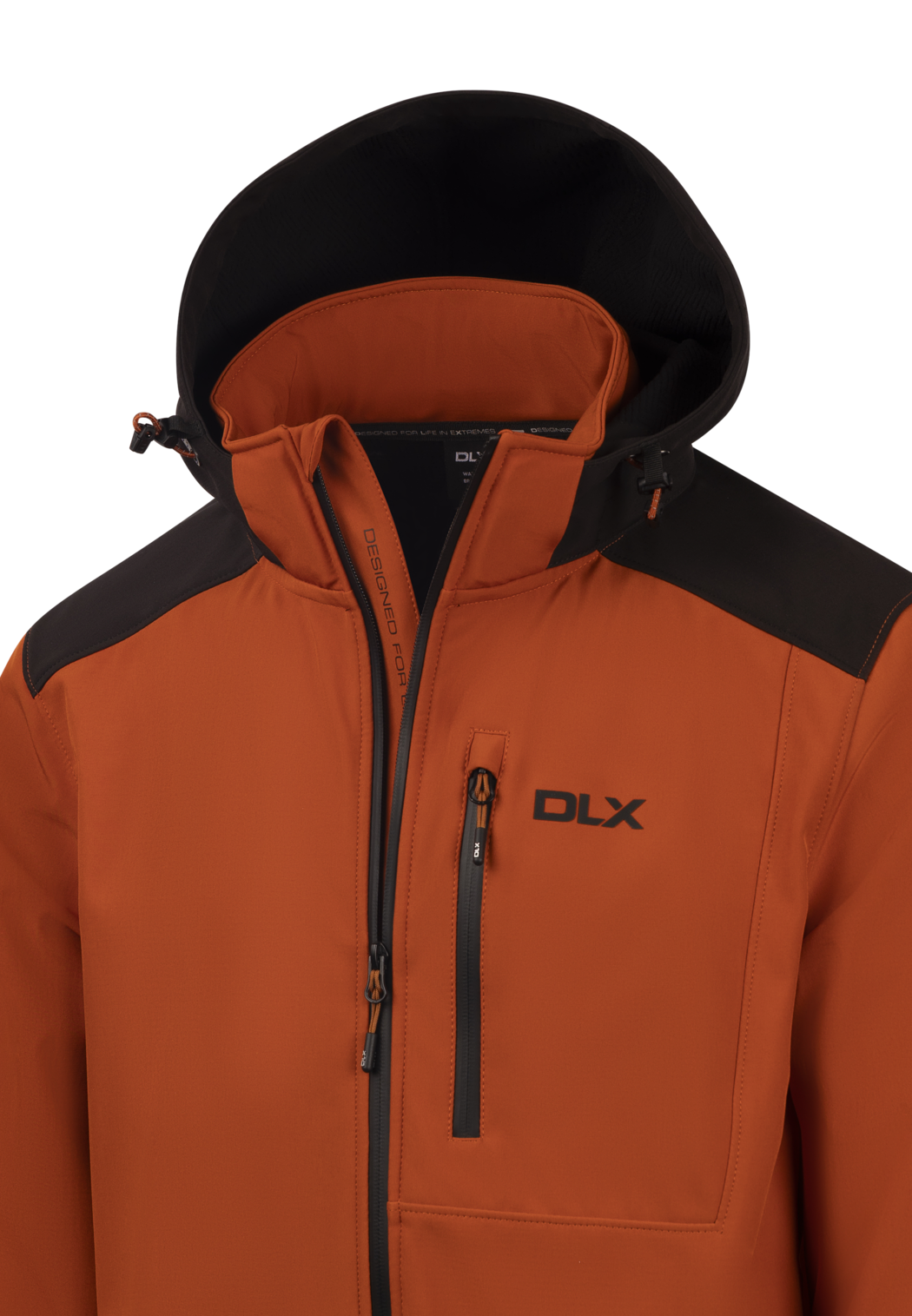 Dlx Durand - Pánská softshellová bunda Dlx Burnt Orange