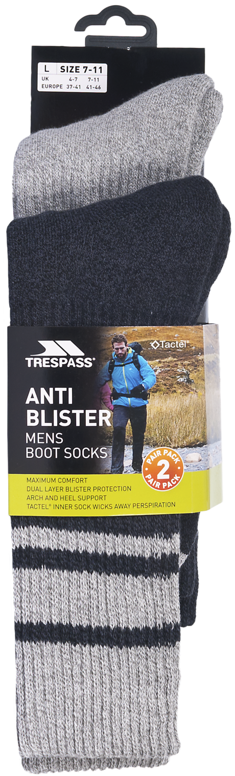 Trespass Hitched - Chaussettes Homme Noir/gris Chiné