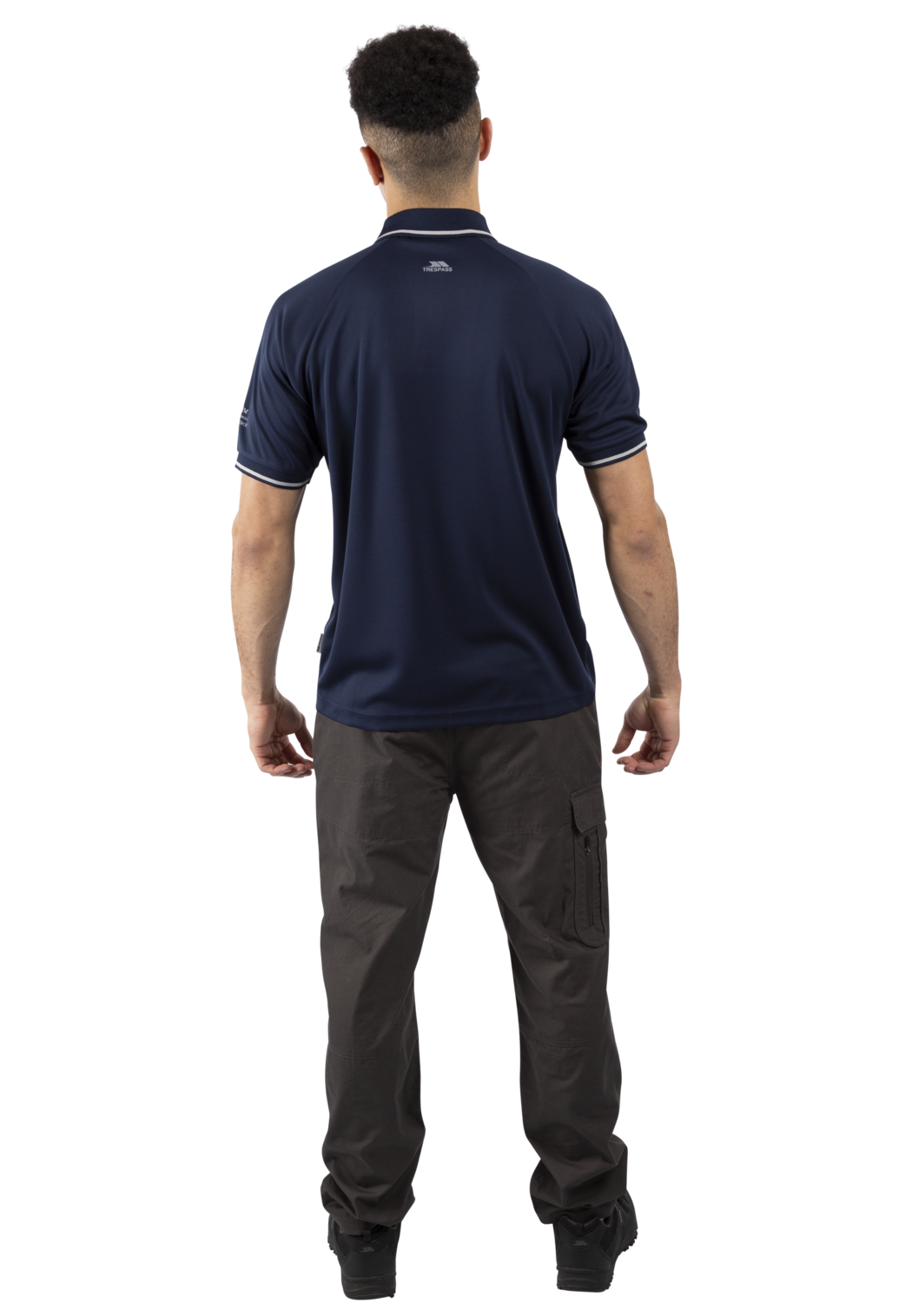 Trespass Bonington - Pánské aktivní Polo Top Tp100 Navy
