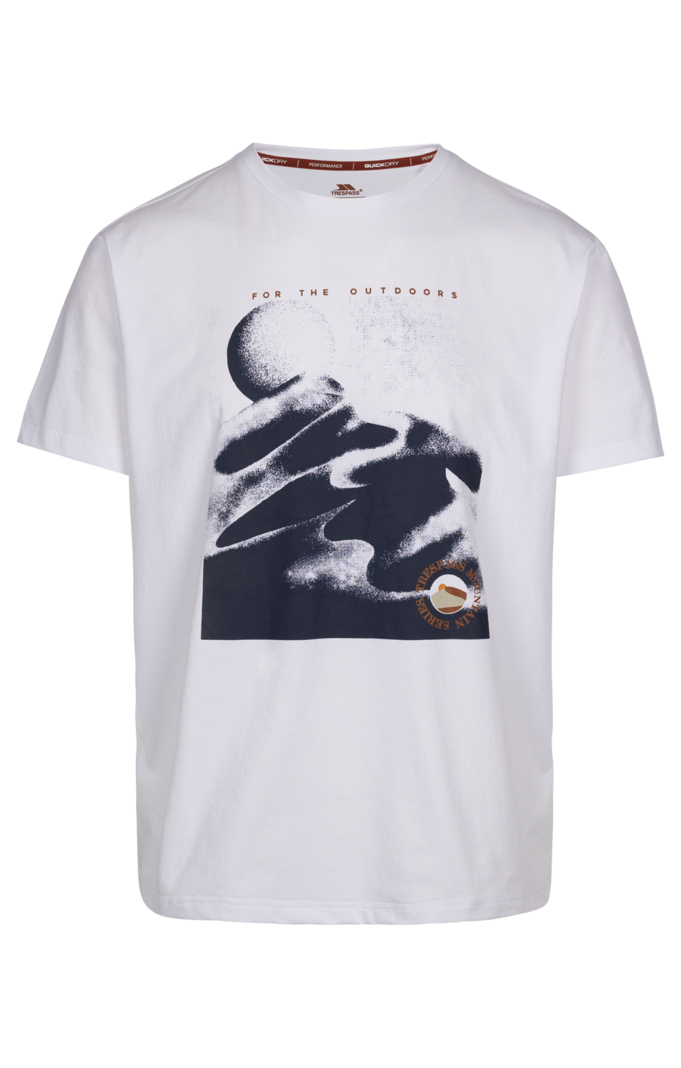 Trespass Sagnay - T-shirt casual da uomo Bianca