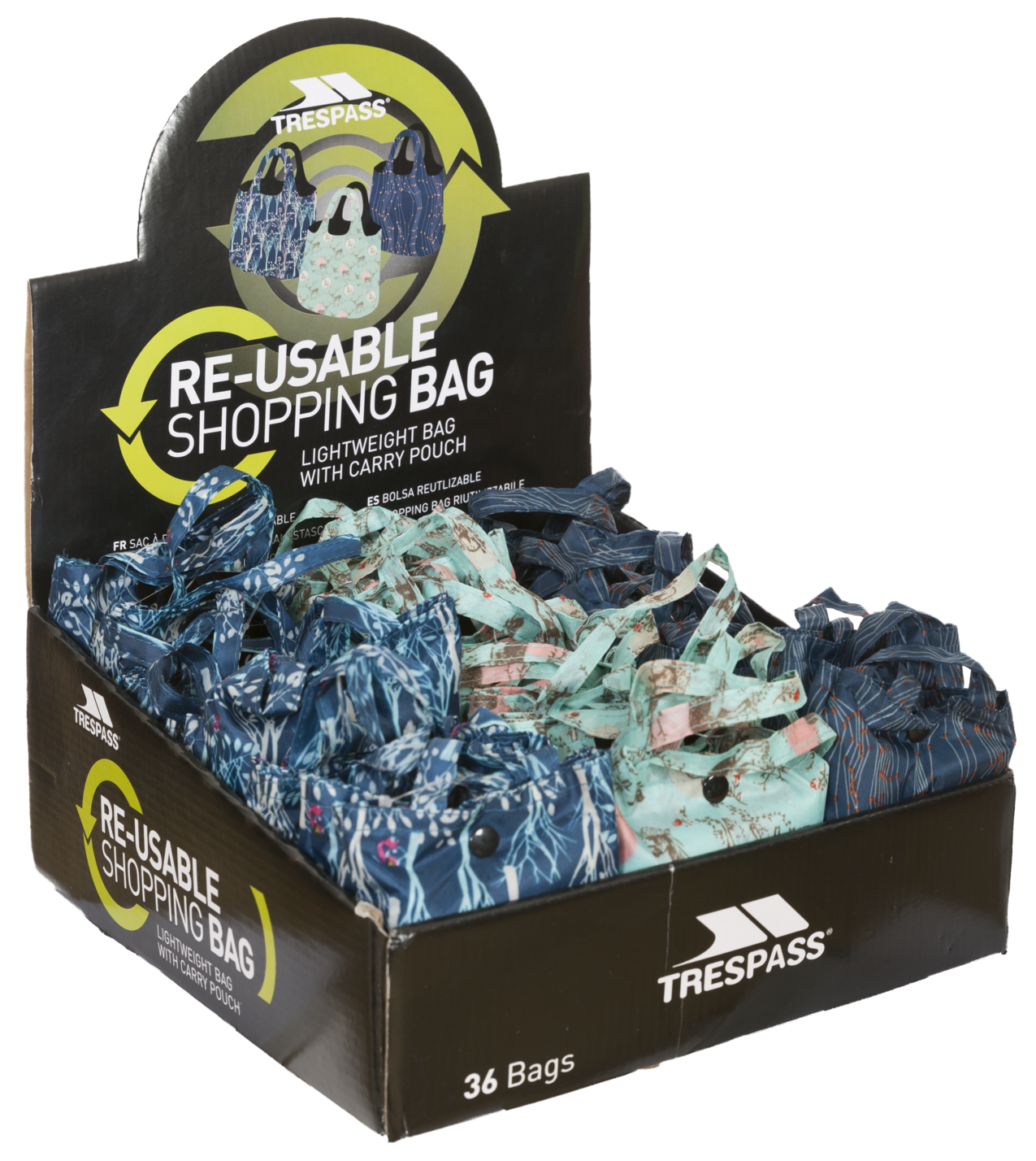 Trespass Shopper - Packaway Shopping Bag Assorted Ii