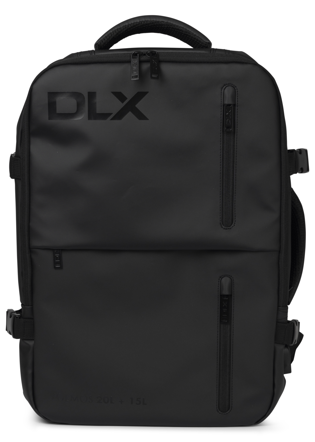 Dlx Volmos - Rucsac de călătorie extensibil Dlx, negru