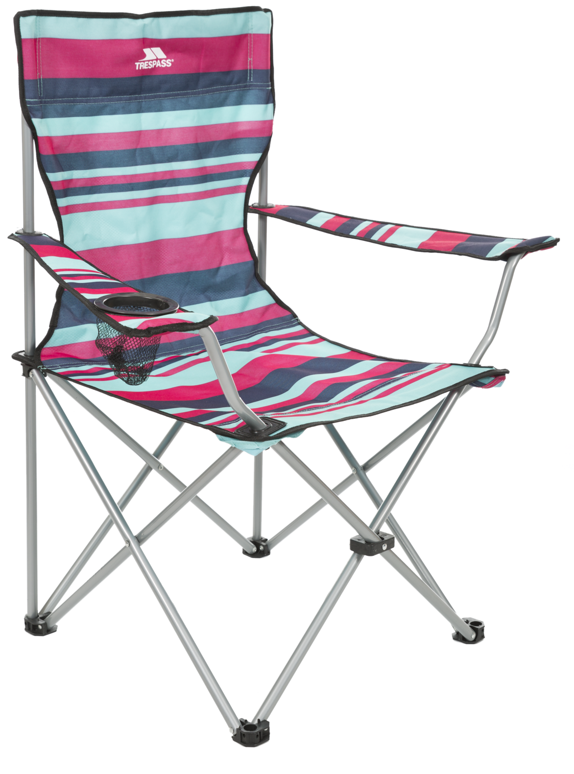Trespass Branson - Silla de camping con rayas tropicales