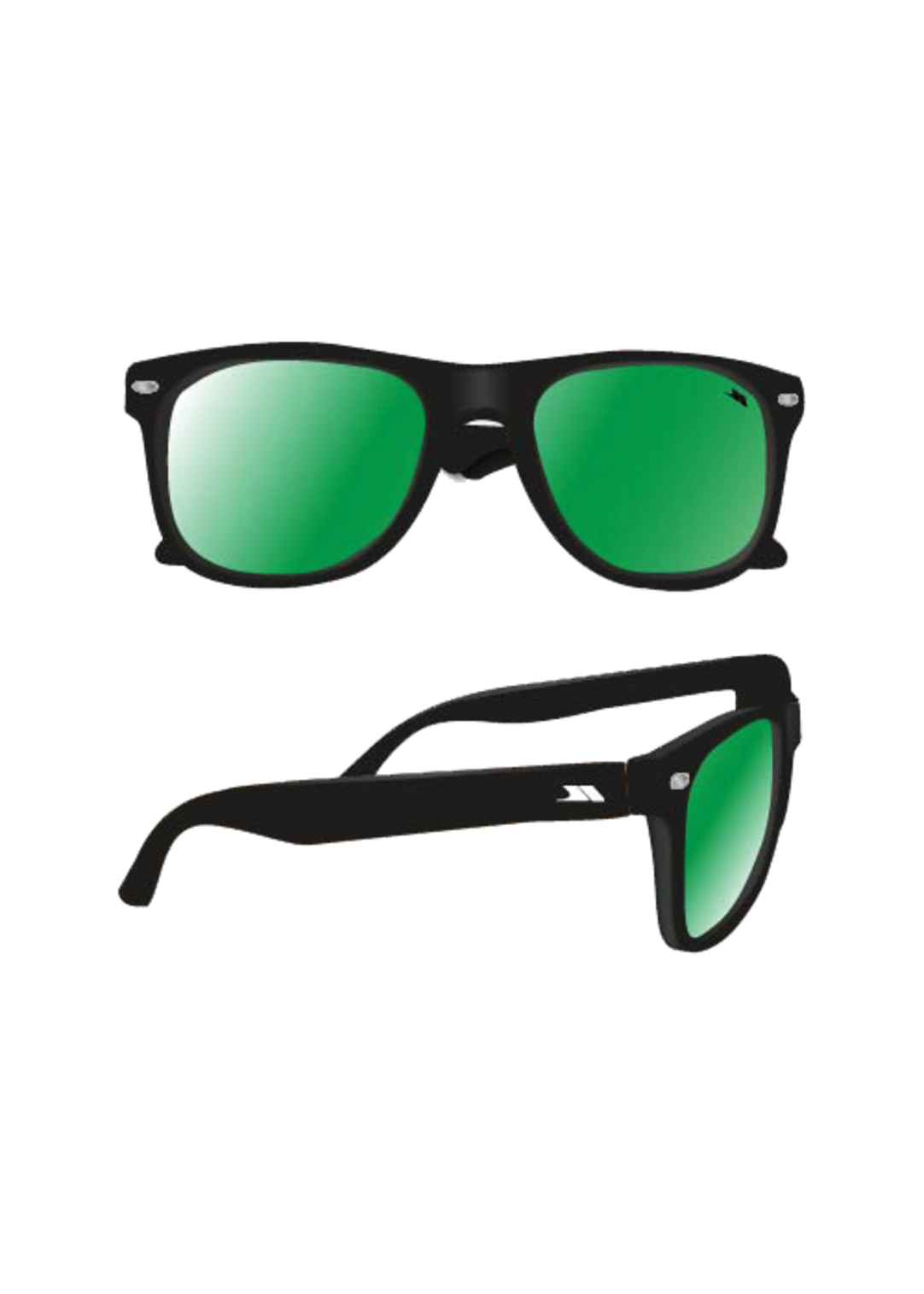 Trespass Flume X - Kids Sunglasses Green/black